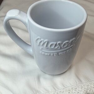 Mason Craft & More Coffee Mug White Raised Logo